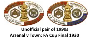 1990s BADGE 1930 FAC Final pair